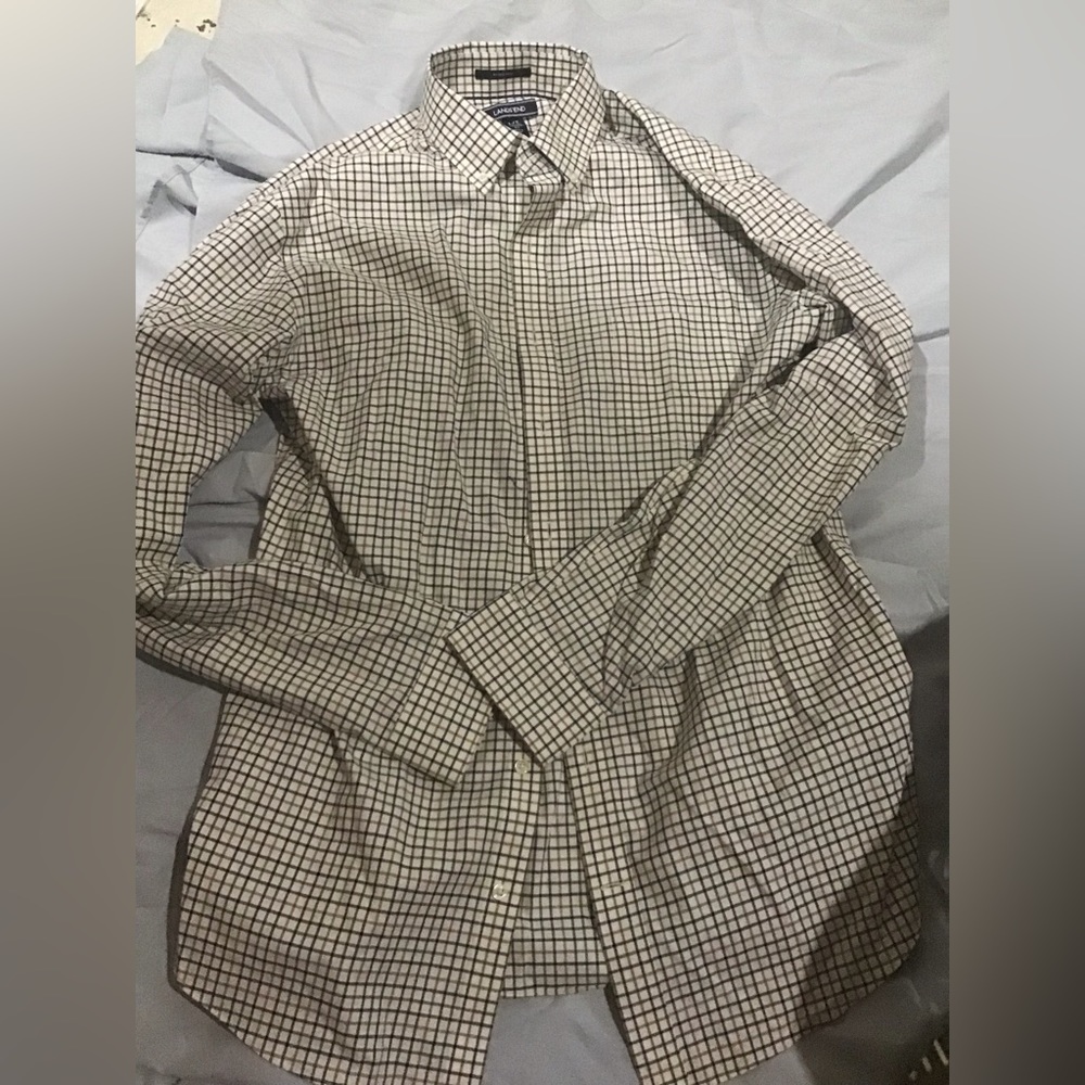 Lands End Men’s Button Down Dress Shirt